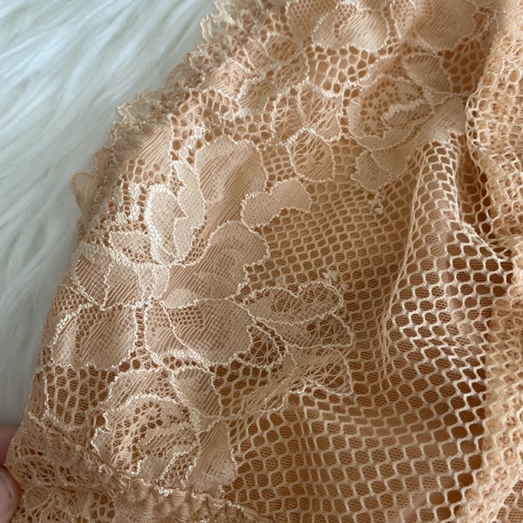 Savage X Fenty Honey Nude Floral Lace Racerback Bralette 3X - Picture 4 of 7